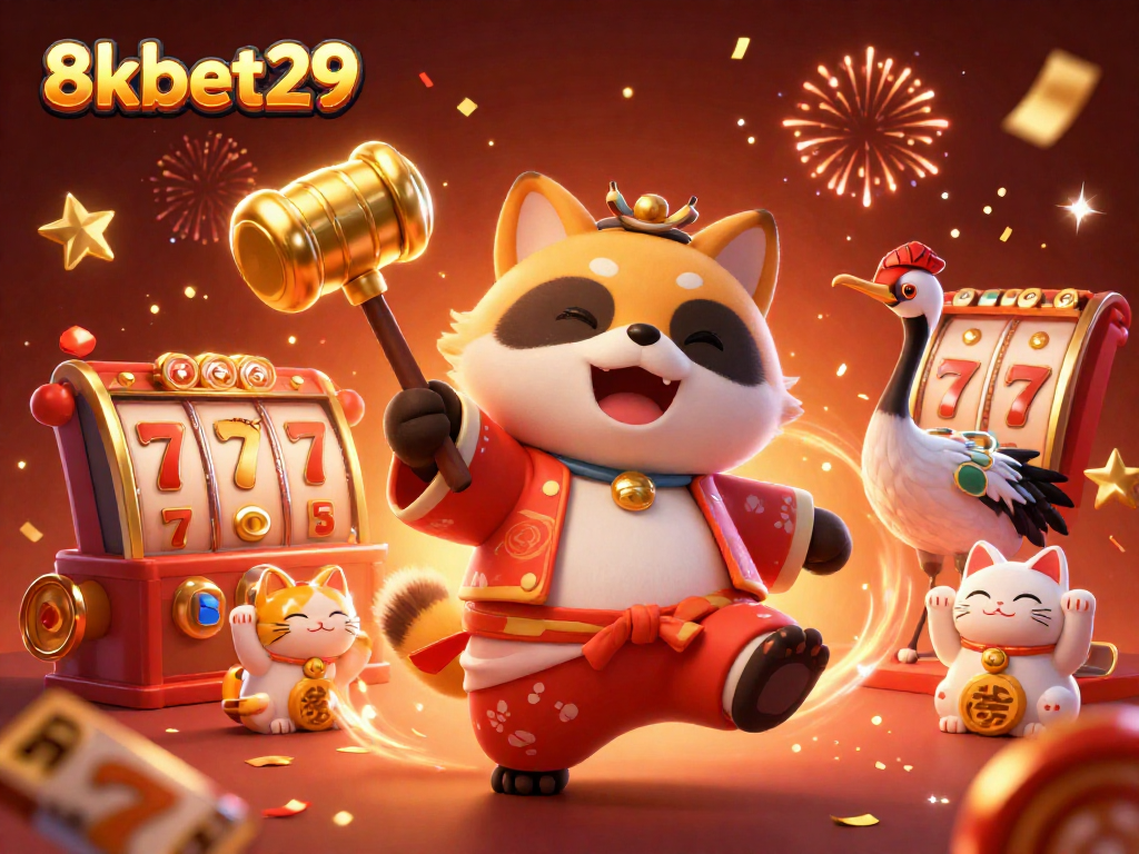 Experience the thrill of gaming with 8kbet29 as the cheerful tanuki brings luck and excitement!