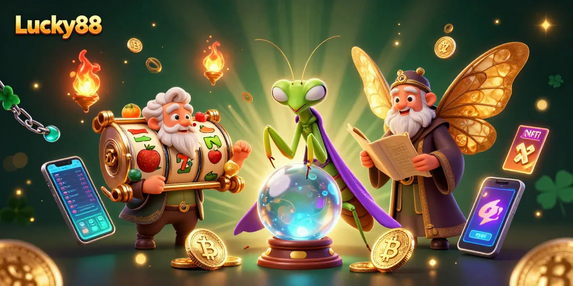 Experience thrilling gameplay with Lucky88 as a mystical fortune teller and wise moth librarian reveal secrets.