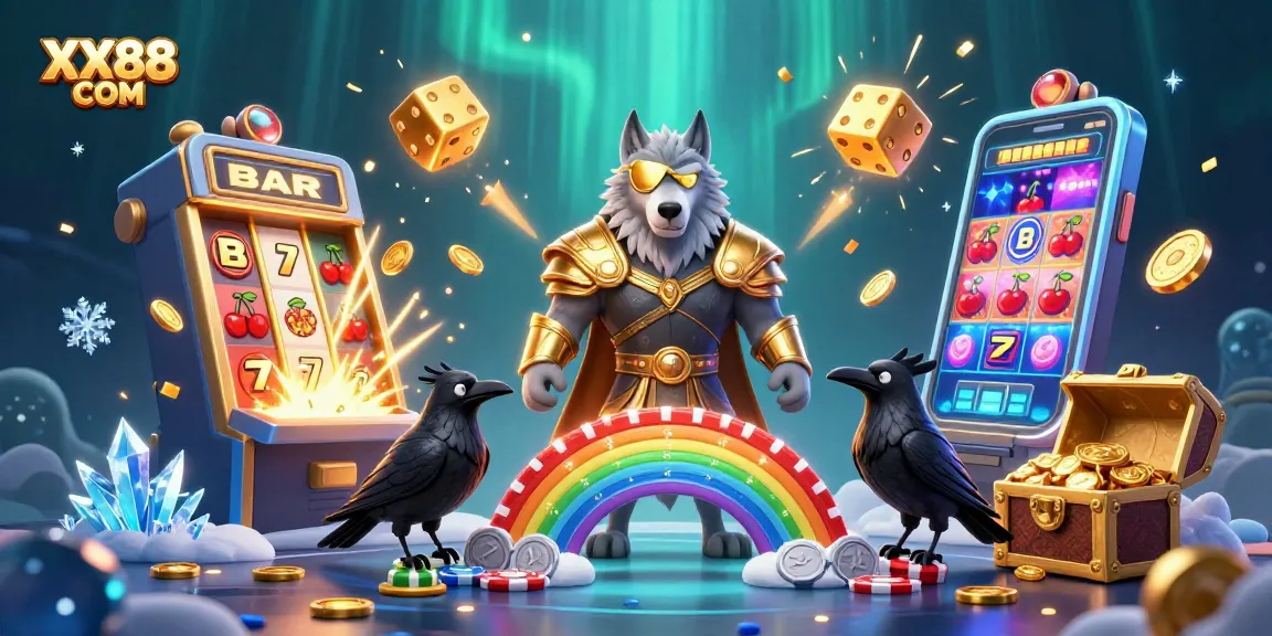 Experience the thrill of gaming at XX88 COM with vibrant casino elements bursting into life.