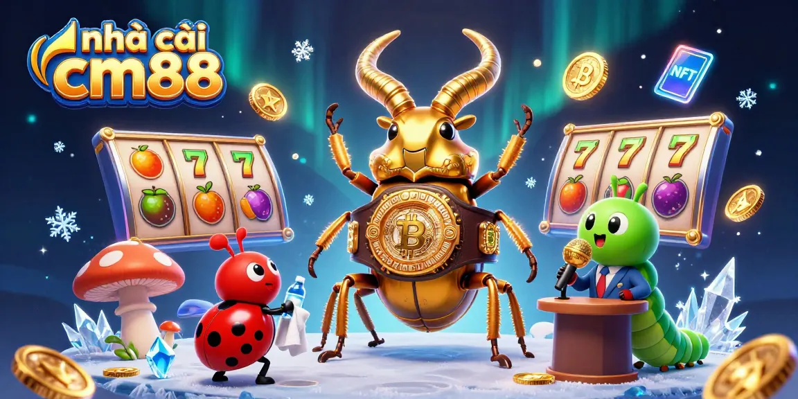 Engage with nhà cái cm88 through an exhilarating slot game experience featuring vibrant characters and neon elements.