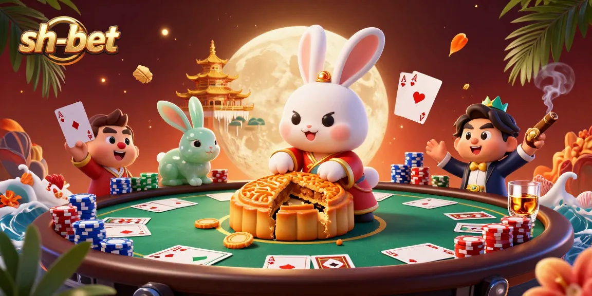 Experience thrilling action at sh-bet with the whimsical moon rabbit gambling scene.