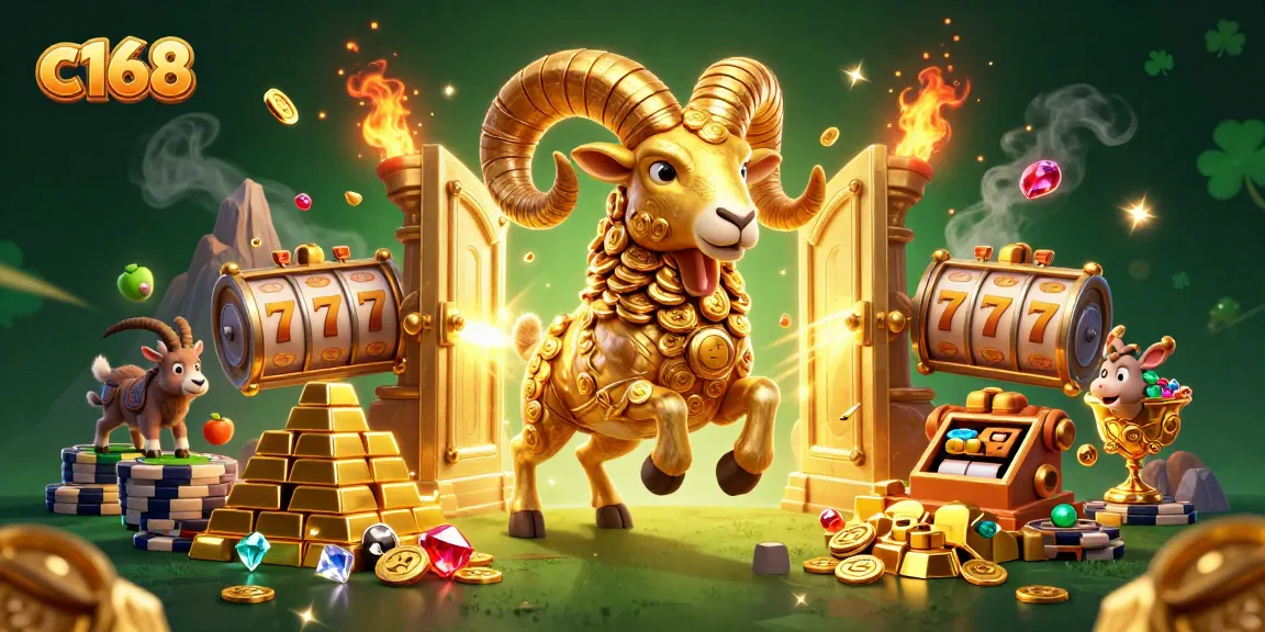 Experience thrilling gameplay with c168's vibrant slots and gold treasures bursting forth.